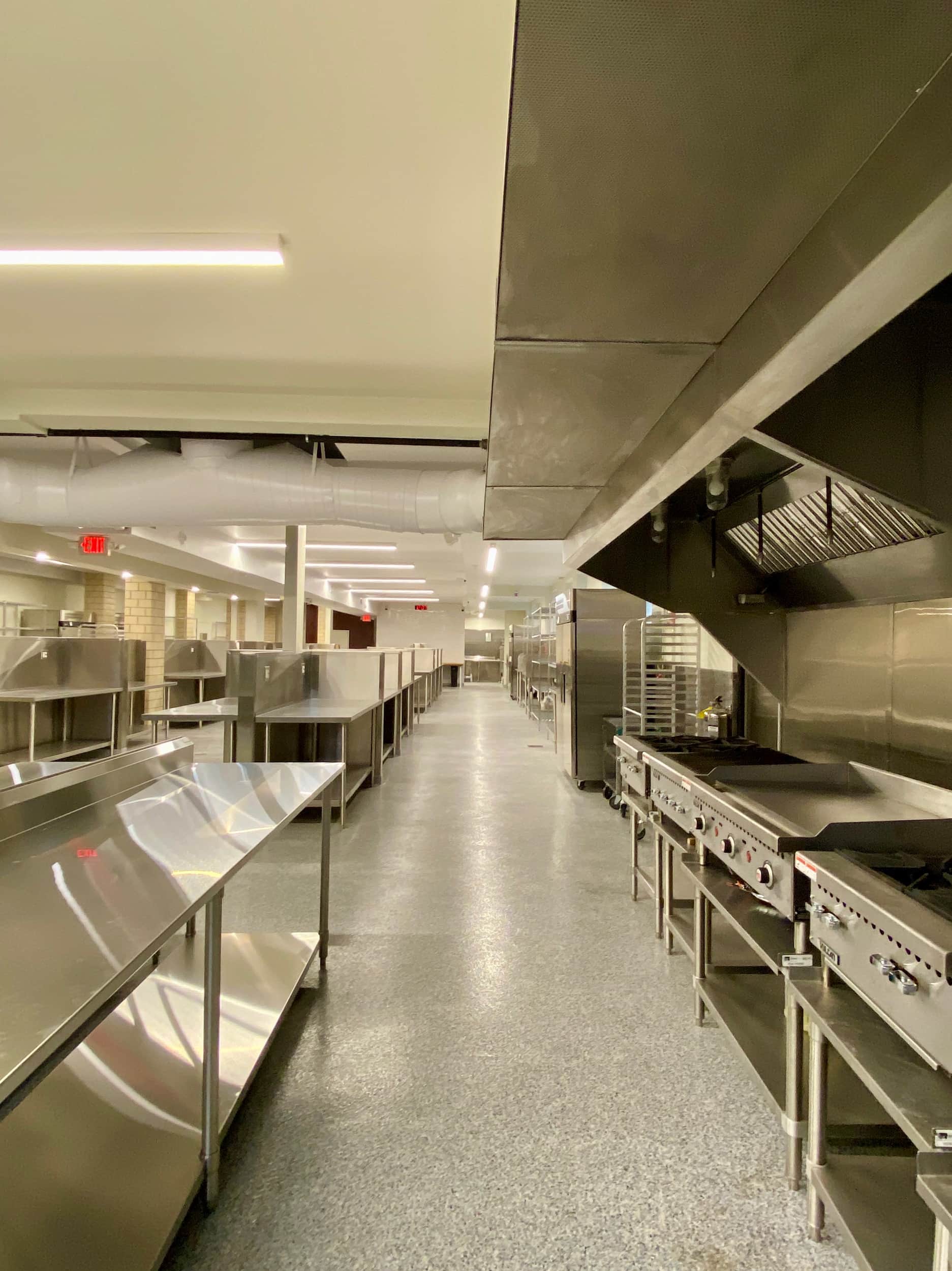 Shared commercial kitchen for rent Pittsburgh - Fulton Commons Manchester neighborhood with professional cooking equipment