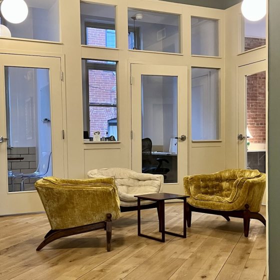 coworking space--offices, desks, and meeting rooms--in Pittsburgh.